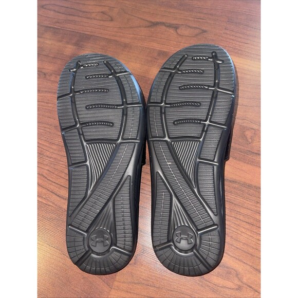 Under Armour Men's Freedom Black Slide Slippers Size 9 - Picture 2 of 3